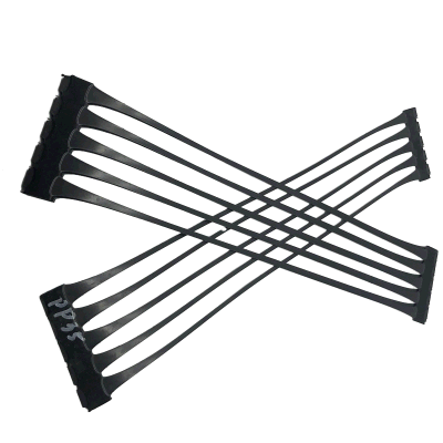 Material de construcción plástico PP/HDPE Geogrid uniaxial para proyecto de carretera de refuerzo