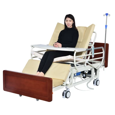 Mayorista de grandes existencias Electric Home Nursing Care Bed paciente multifuncional Camas de hospital médico