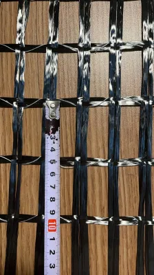 Tejido de malla de fibra de carbono de geomalla de refuerzo para hormigón