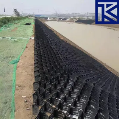 Plástico de HDPE texturizado para refuerzo de suelo Geocell 100mm