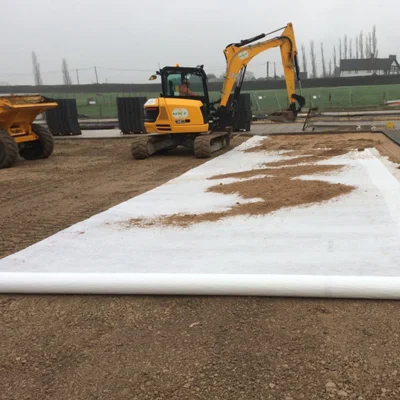 Productos de terraplaza no tejido Pet/PP Geotextil no tejido para el Control de erosión