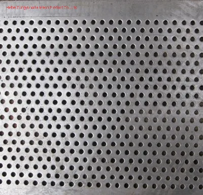 Chapa perforada de acero galvanizado Malla metálica perforada de aluminio/hierro Fábrica