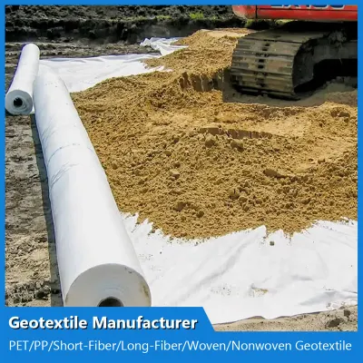 PP no tejido Geotextil 200gsm tejido Geotextil para refuerzo de filtración