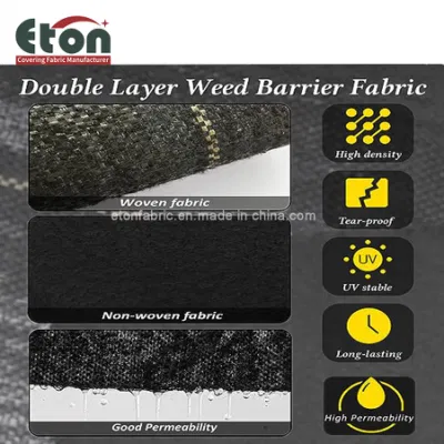 100gsm membrana de la cubierta de tierra de control de tejido de PP/PE con tratamiento UV Para Garden Nurseries