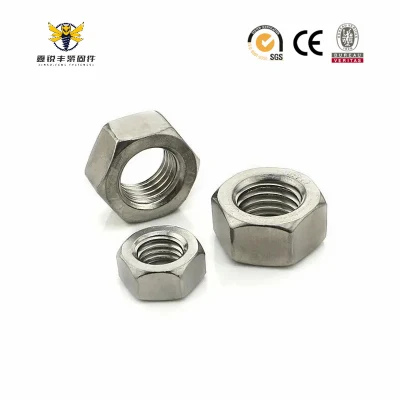 Tornillos de fijación Acero inoxidable Acero al carbono Acero galvanizado Zinc tuerca hexagonal 934 DIN 10,9 tuerca hexagonal de acero al carbono