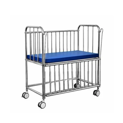Mobiliario de hospital Pakistan Hospital Colgante Juguetes respaldo plegable altura ajustable Cuna de bebé cama para la venta