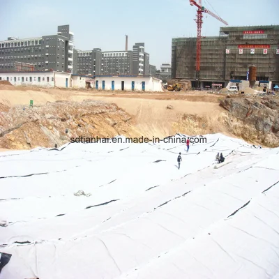 Compuesto de revestimiento antifugas Geomembrana con Geotextil/1,5mm para el relleno de edificios Célula