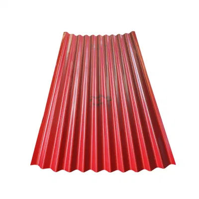 Prepainted Zincalume Trapezoidal revestimiento de acero corrugado y techos/Premium Al-Zn hoja recubierto de hojas de techos de color/Caja hojas Rofing perfil