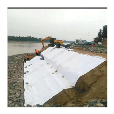 Alto Límite Elástico Nonvoven Geotextile proyecto de represa de protección de la pendiente