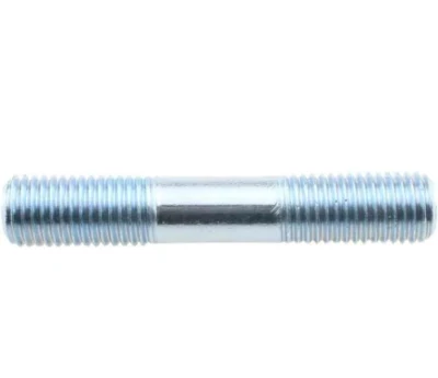 Tornillo prisionero doble tuerca hexagonal arandela plana varilla roscada HDG Grade8,8 10,9 12,9 Blanco Amarillo Negro HDG carbono Acero SS ZP amarillo tornillo de fijación