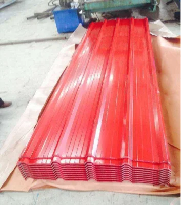 Fábrica SGCC/Sgch/DX51D+Z 0,28mm 0,22mm 0,23mm 0,25mm espesor Metal prepintado galvanizado Galvalume Color Coated PPGI PPGL Corrugated Gi Zinc Roofing Sheet
