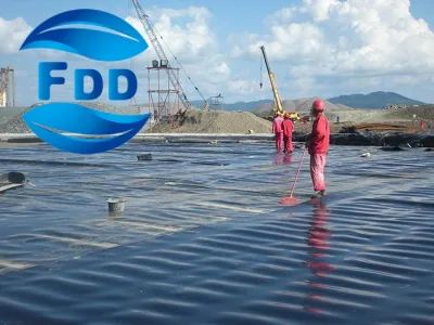 FDD Alta resistencia al desgarro de tensil 0,5mm-2,5mm HDPE suave/Texturizada Geomembrana Fábrica calificada