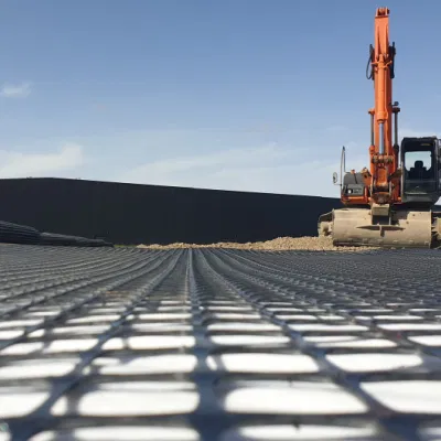 Geogrid Mesh 150kn/M Biaxial Tensile plástico Geogrid para proveedores de asfalto