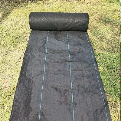 El GRS SGS China de fábrica resistente al por mayor de SG mayor 8m PP blanco Geotextile tejida de control de malezas Mat Suelo paisaje de la barrera de la maleza Fabric