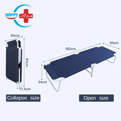 HC-M027 Mobiliario de hospital plegable ultraligero portátil de sueño médico acompañante Recliner Cama de silla