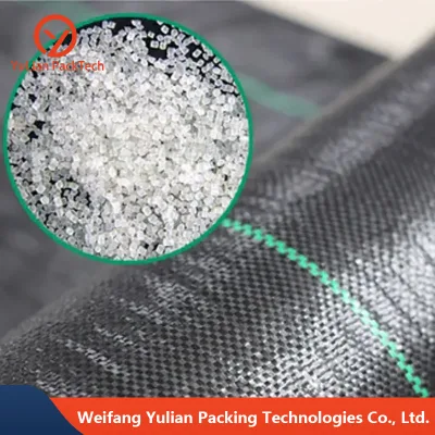 Tela de tejido PP tela Geotextil tela a prueba de hierba para negro huerto Mulch plástico