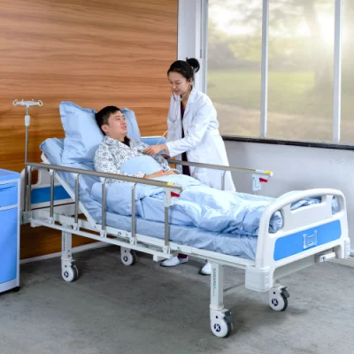 Cómodo ajustable del paciente de gama alta función 5 equipo médico eléctrico de la ICU cama de hospital de lujo