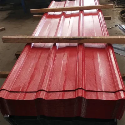 Personalizado Mayoreo de acero corrugado Roofing de hojas de hierro galvanizado PPGI Metal Láminas de Galvan recubiertas de zinc