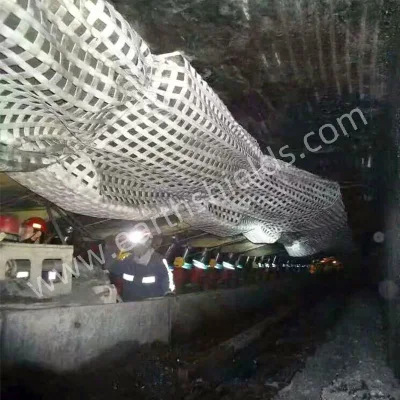 PP plástico HDPE de geomalla 100/20 Uniaxial Kn para proyecto de carretera en Tailandia