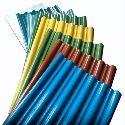 Fábrica SGCC/Sgch/DX51D+Z 0,28mm 0,22mm 0,23mm 0,25mm espesor Metal prepintado galvanizado Galvalume Color Coated PPGI PPGL Corrugated Gi Zinc Roofing Sheet