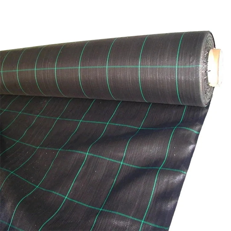 PP Woven Fabric Geotextile Grass Proof Cloth for Orchard Black Plastic Mulch