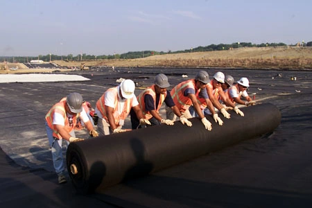 Black Nonwoven Geotextile 300g Geo Fabric Under Pavers Geosynthetics Cloth