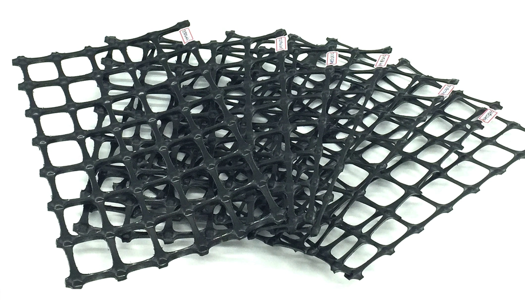 Geogrid Mesh 150kn/M Biaxial Tensile Plastic Geogrid for Asphalt Suppliers