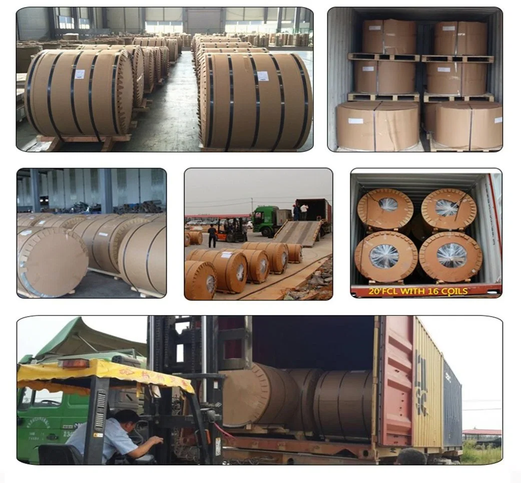 China Supplier Aluminium Alloy 1100/3003/3004/3005/3105/5005/5052 PVDF PE Color Coated Prepainted Aluminum Coil