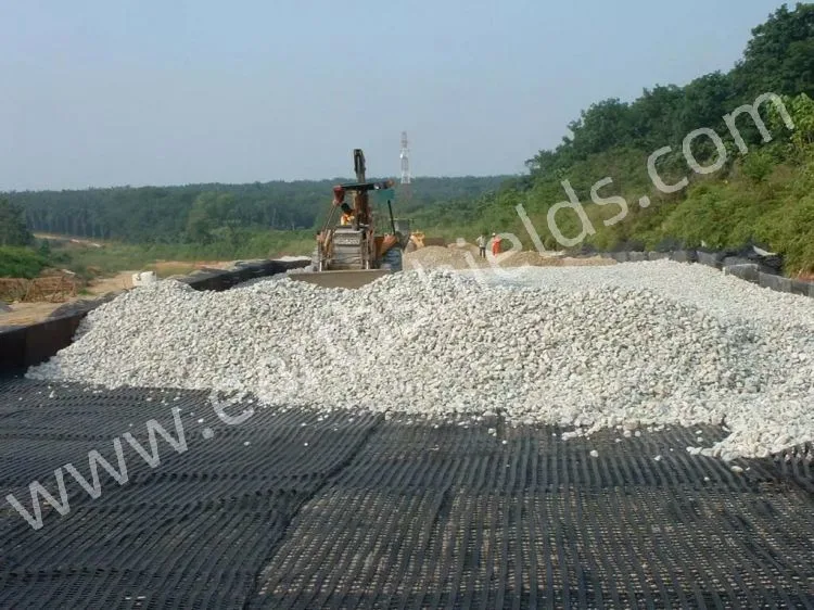 High Tensile Strength Biaxial Polyester Geogrid Soil Reinforcement