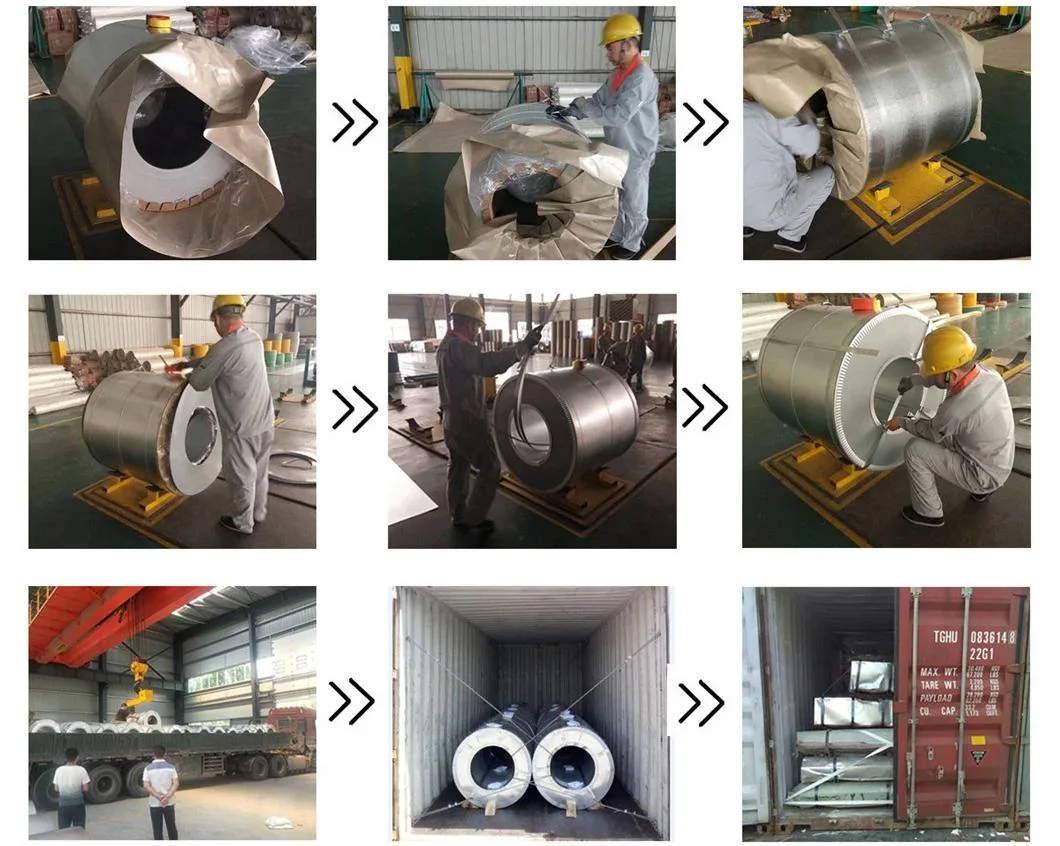 PPGL ASTM A792 55% Al Iron Prepainted Galvalume Steel Coil