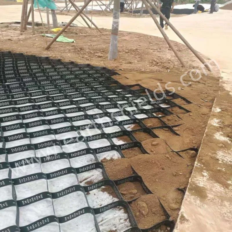 High Tensile Strength Polyester Mining Geogrid Customized Reinforcement