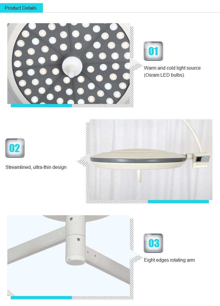 Latest LED Surgical Shadowless Operating Light Operation Lamp