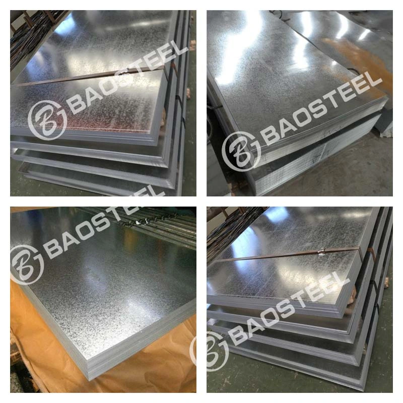 Gi Galvanized Steel Sheet for Roofing Tile Garden Beds with 0.6mm 0.8mm 1.2mm Z80g Z100g Iron Metal Roof Manufacturer 20 26 Gauge Gi Gl Zinc 470 600