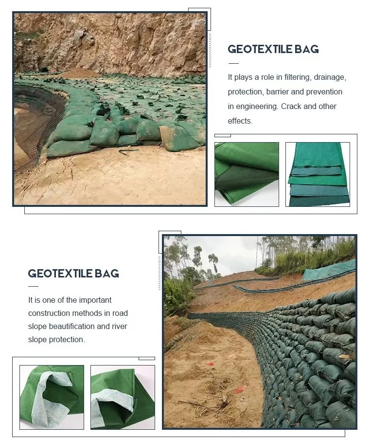 PP Nonwoven Geotextile Bag for Road River / Slope Protection