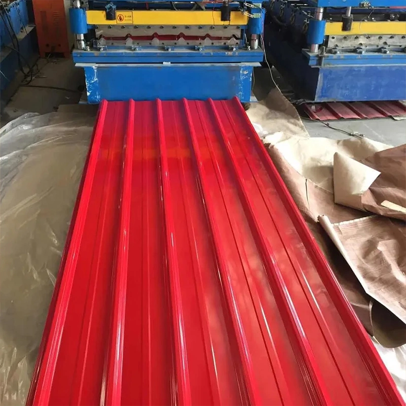 Hot Sale Factory Zinc Roofing Sheet Color Coated PPGI Galvanized Corrugated Steel Sheet