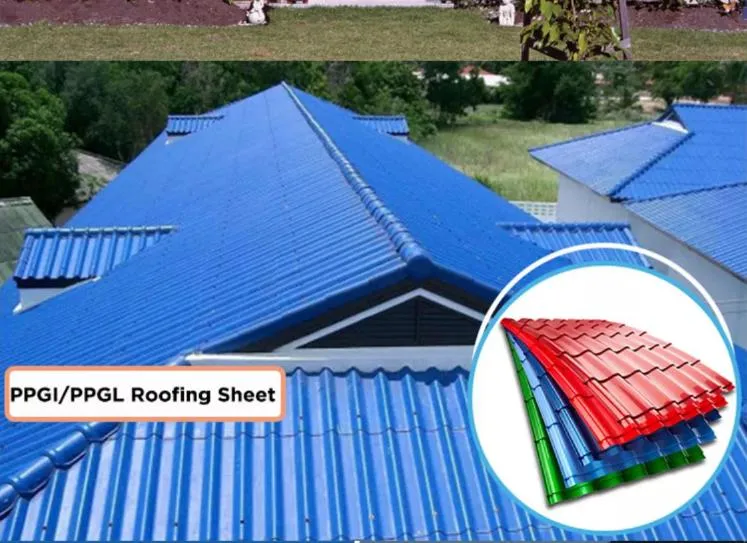 Wholesale Price Gi Galvanized Roofing Tiles Metal Corrugated Steel Tile Zinc Color Coated Galvanized/Galvalume Roof Sheet Prepainted Wave Steel Roofing Sheet