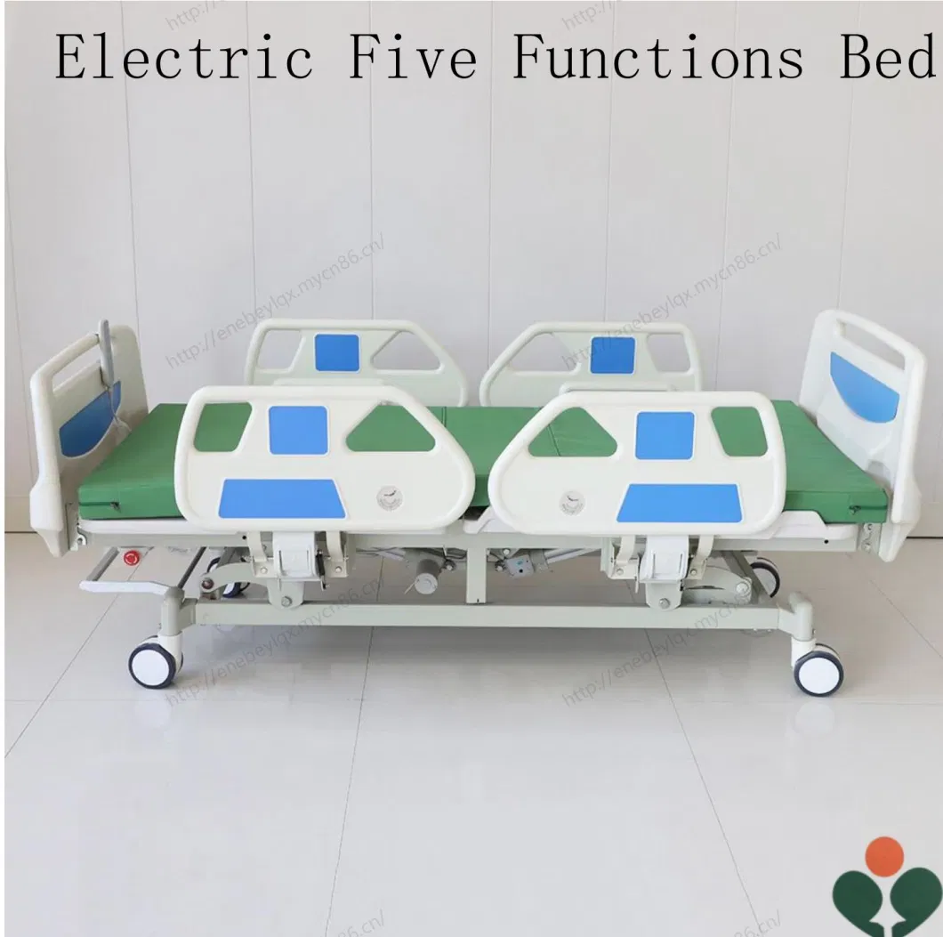 Medical Adjustable Electric Five Functions Patient Nursing Hospital Bed for Customized Support