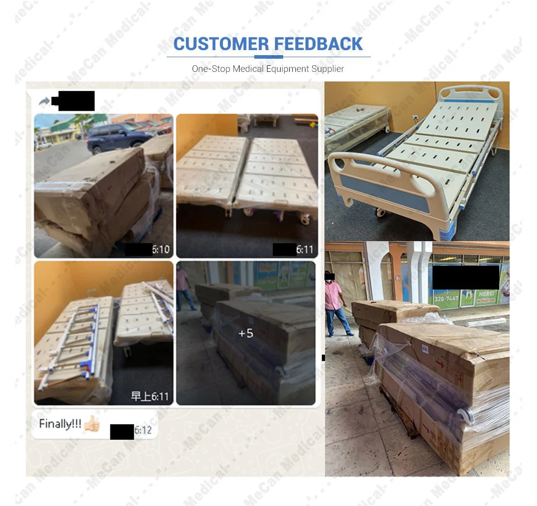 Factory Electric 3 Function Manufacturer Adjustable Medical Folding with Mattress Bed Hospital