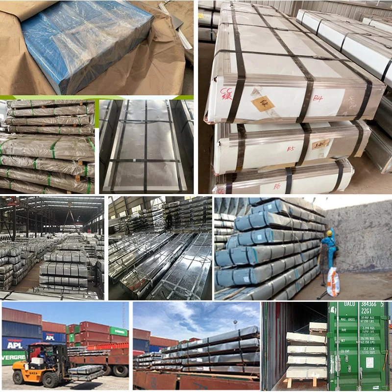 ASTM DIN JIS Dx51d Dx52D Green 0.14-0.20mm Thickness Wholesale Corrugated Galvanized Metal Roofing Sheet