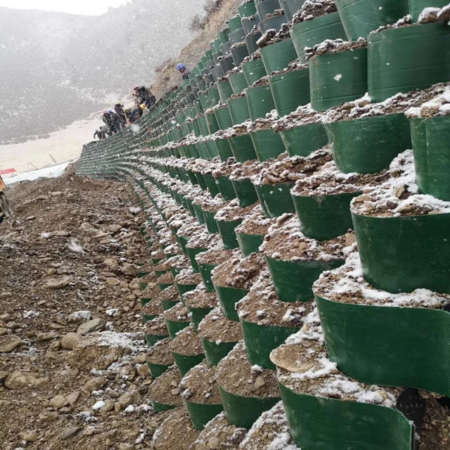 75mm Desert Geocell of Geosynthetics for Retaining Wall/Slope Protection /High Black Green Grid Geocell
