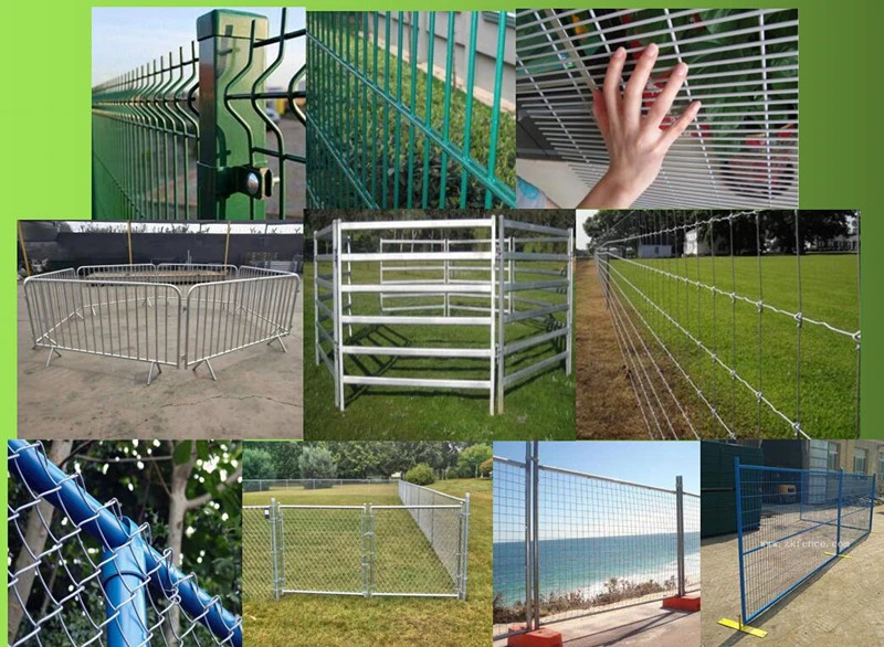 Wholesale PVC Vinyl Metal Welded Steel Garden Construction Swimming Pool Farm Chain Link Temporary Removable Safety Security Wire Mesh Panel Fence