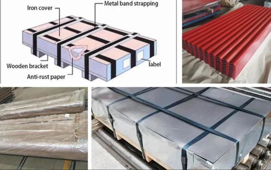 Wholesale Price Gi Galvanized Roofing Tiles Metal Corrugated Steel Tile Zinc Color Coated Galvanized/Galvalume Roof Sheet Prepainted Wave Steel Roofing Sheet