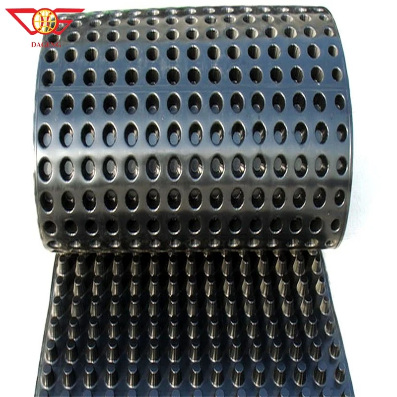 China Factory Drainage Mat Virgin HDPE Dimple Drain Board for Earthwork Projets