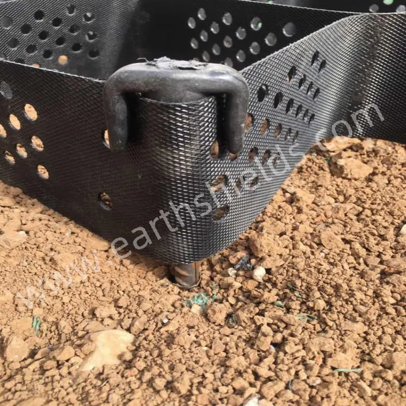 Strong Quality Slope Protection 100 mm HDPE Cellular Geocell for Road