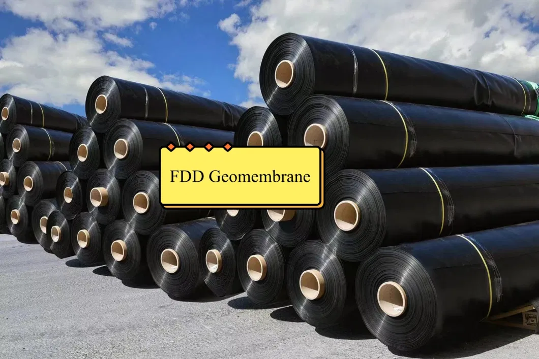 FDD High Tensile Strength Tear Resistance 0.5mm-2.5mm HDPE Smooth/Textured Geomembrane Qualified Factory