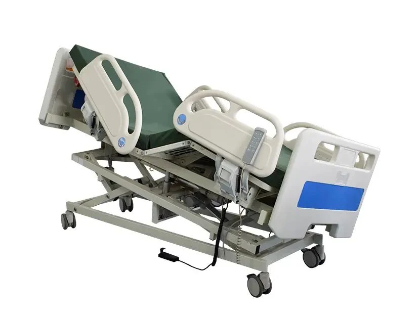 Luxury Multi-Function ICU Medical Patient Bed Electric 5 Function Hospital Bed