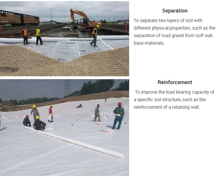 Pet PP Road Stabilization Fabric 8 Oz 10 Oz Non Woven Geotextile Woven Geotextile Fabric Price