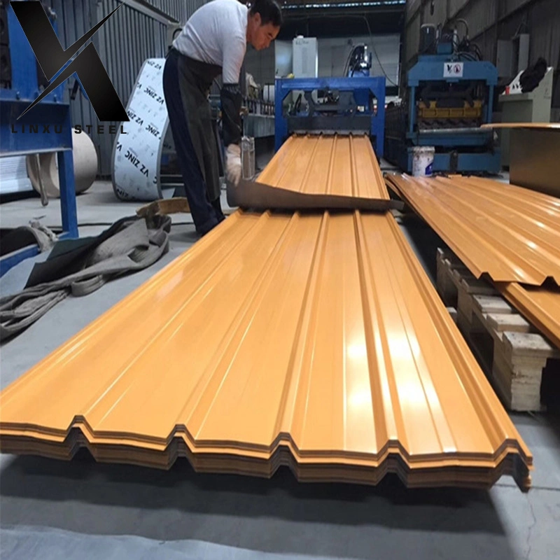 Hot Sale Factory Zinc Roofing Sheet Color Coated PPGI Galvanized Corrugated Steel Sheet
