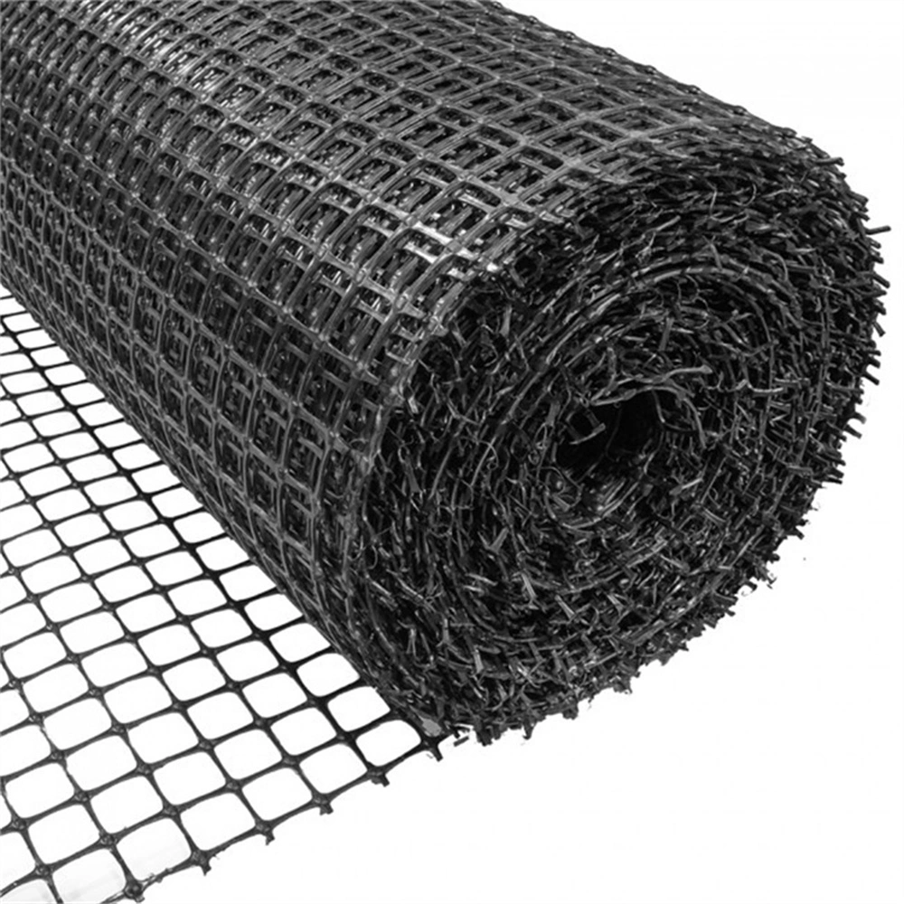 High Intensity Biaxial Fiber Geogrid Mesh for Road Construction