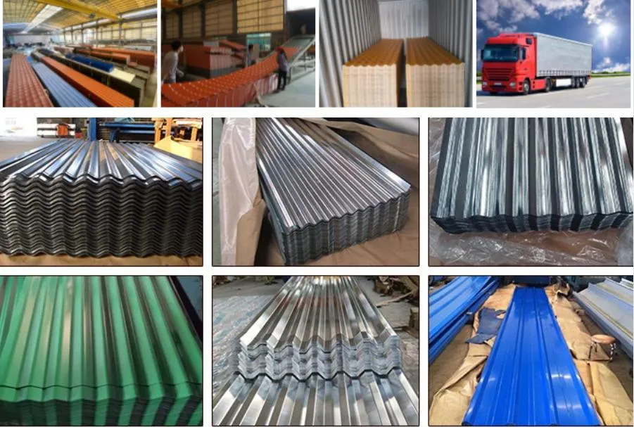 Cheap Colour Coated Roofing Sheet Corrugated Galvanized Steel Color Roof Tiles Dx51d Galvanized Steel Roofing Sheet Price